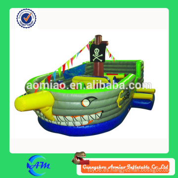 Piscina inflable de la diapositiva de la bouncer del castillo inflable del castillo 0.55mmPVC inflable del barco pirata para la venta